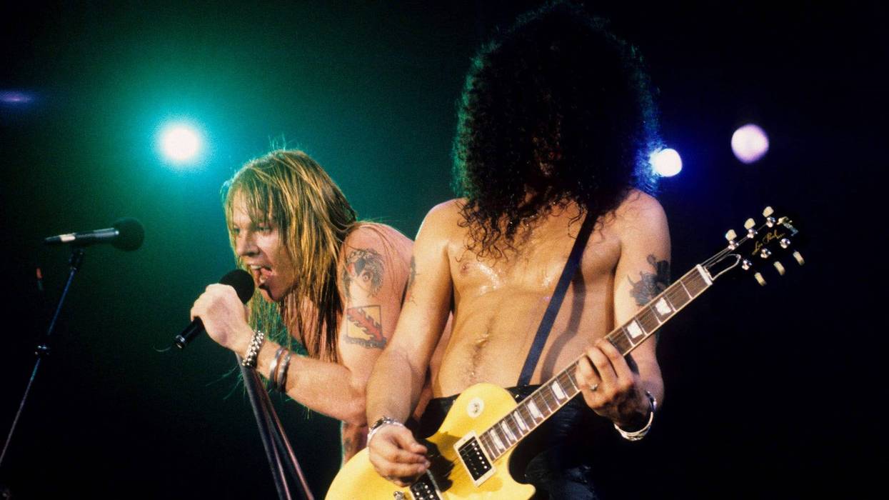 Axl Rose and Slash of Guns N Roses