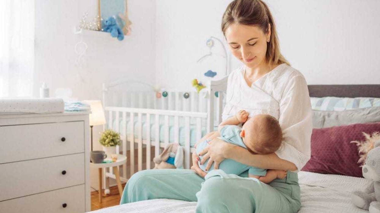 baby and mom