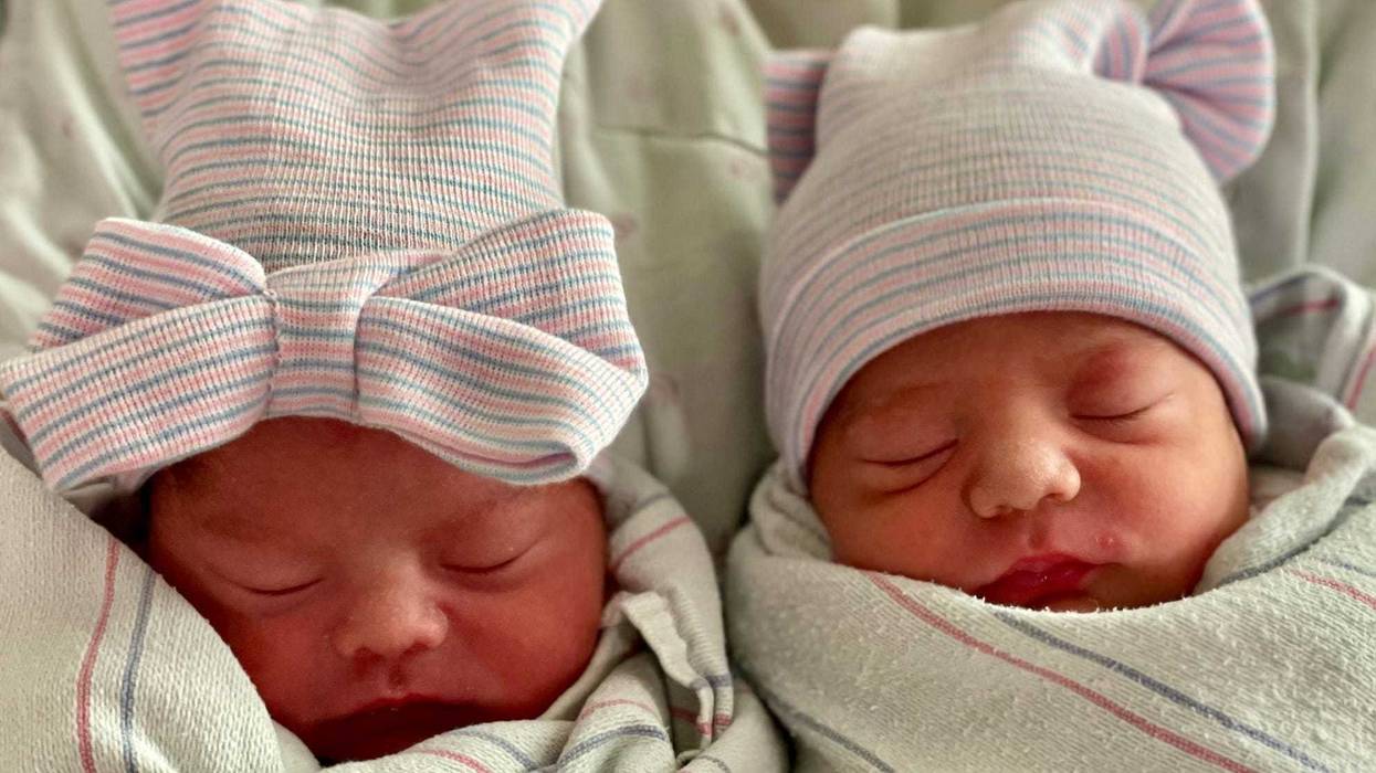 Baby Aylin Yolanda Trujillo was born exactly at midnight in 2022, but get this: Her twin brother, Alfredo Antonio Trujillo, was born 15 minutes before in 2021!