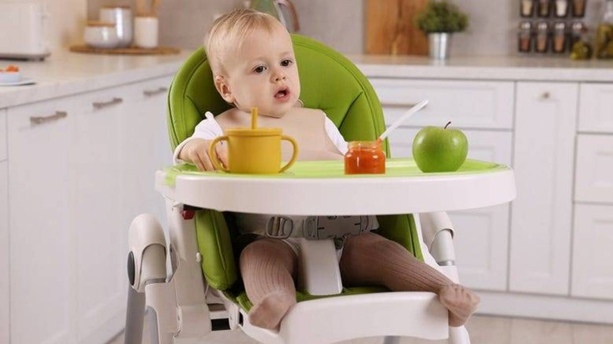 baby in high chair