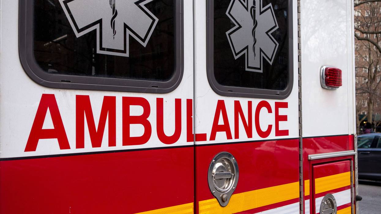 Back of ambulance