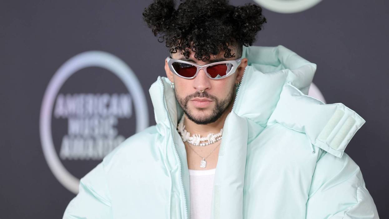 Bad Bunny attends the 2021 American Music Awards at Microsoft Theater on November 21, 2021 in Los Angeles, California.
