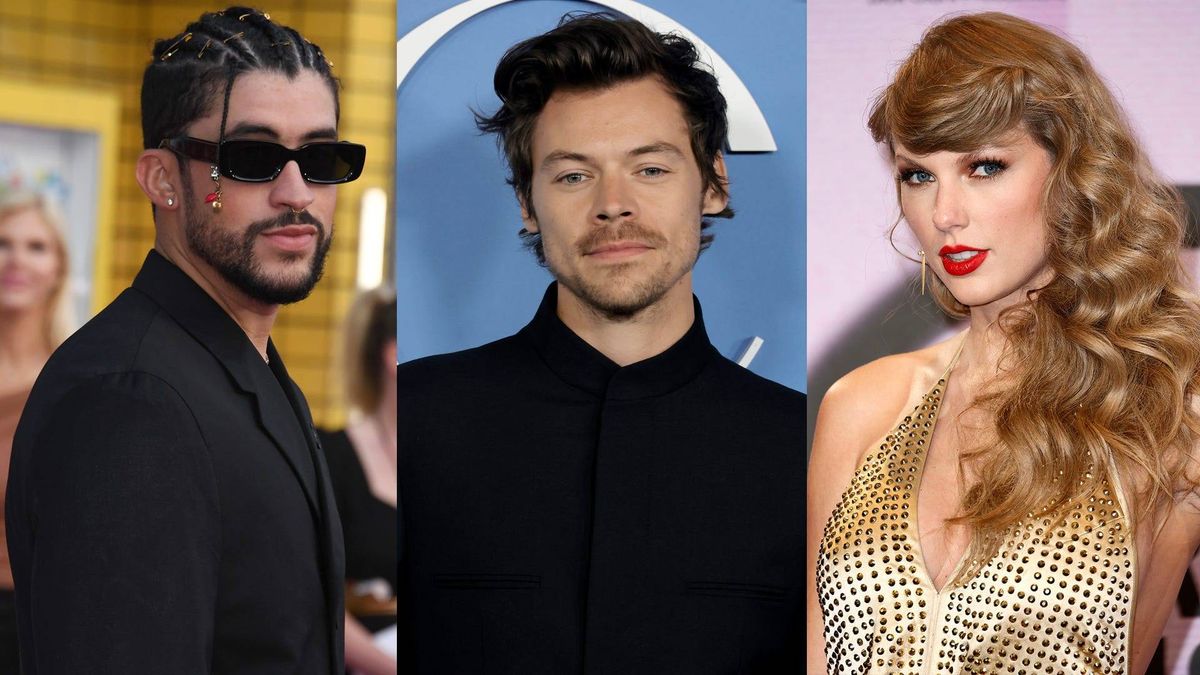 Bad Bunny, Harry Styles and Taylor Swift