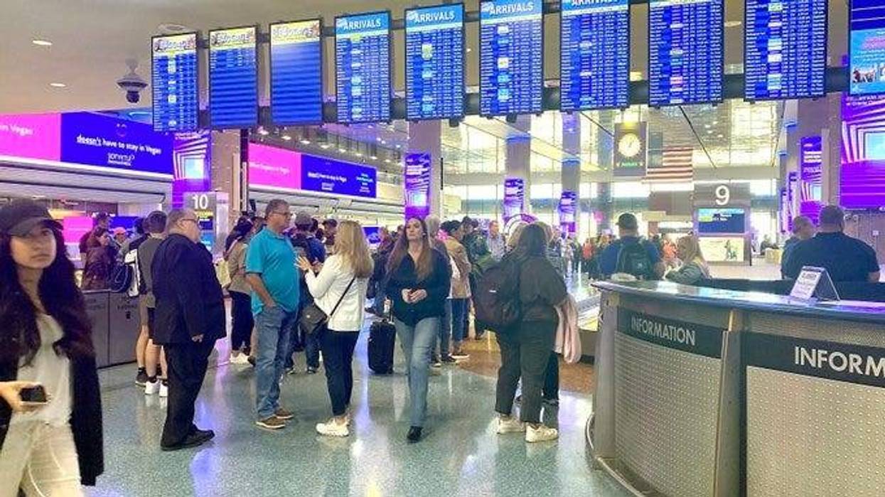 Baggage claim at Reid International Airport