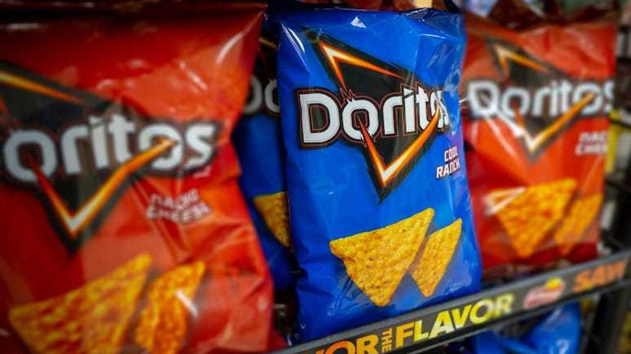 Bags of Doritos on a shelf