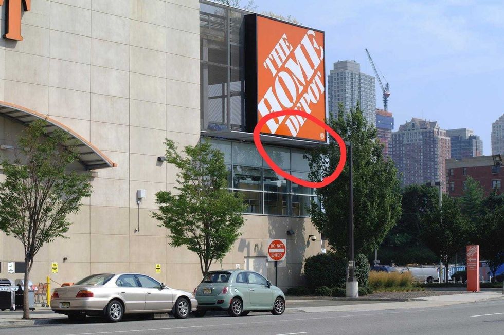 Bailey managed to get to a ledge at the Home Depot on 12th Street in Jersey City
