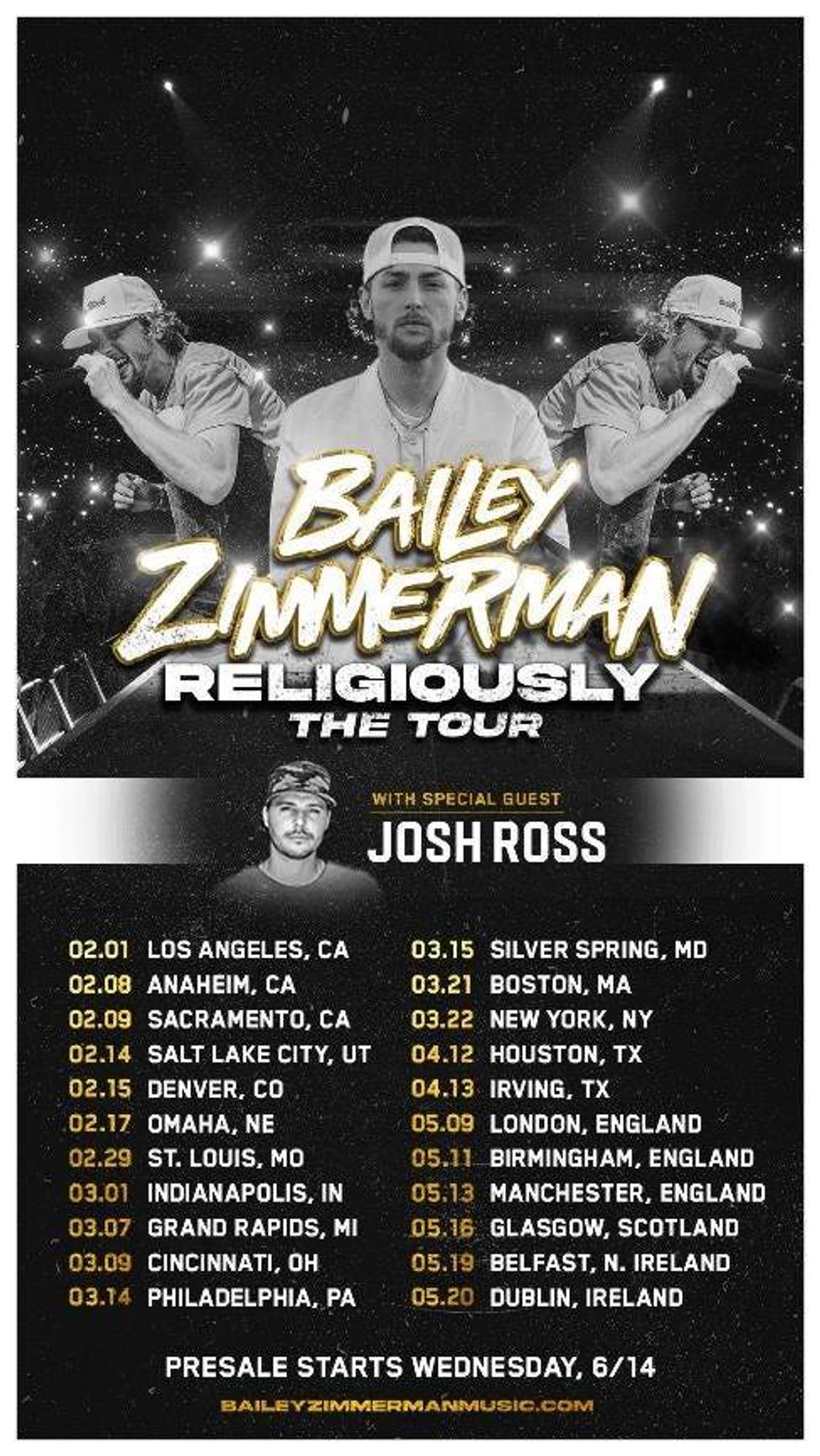 Bailey Zimmerman 2024 Tour