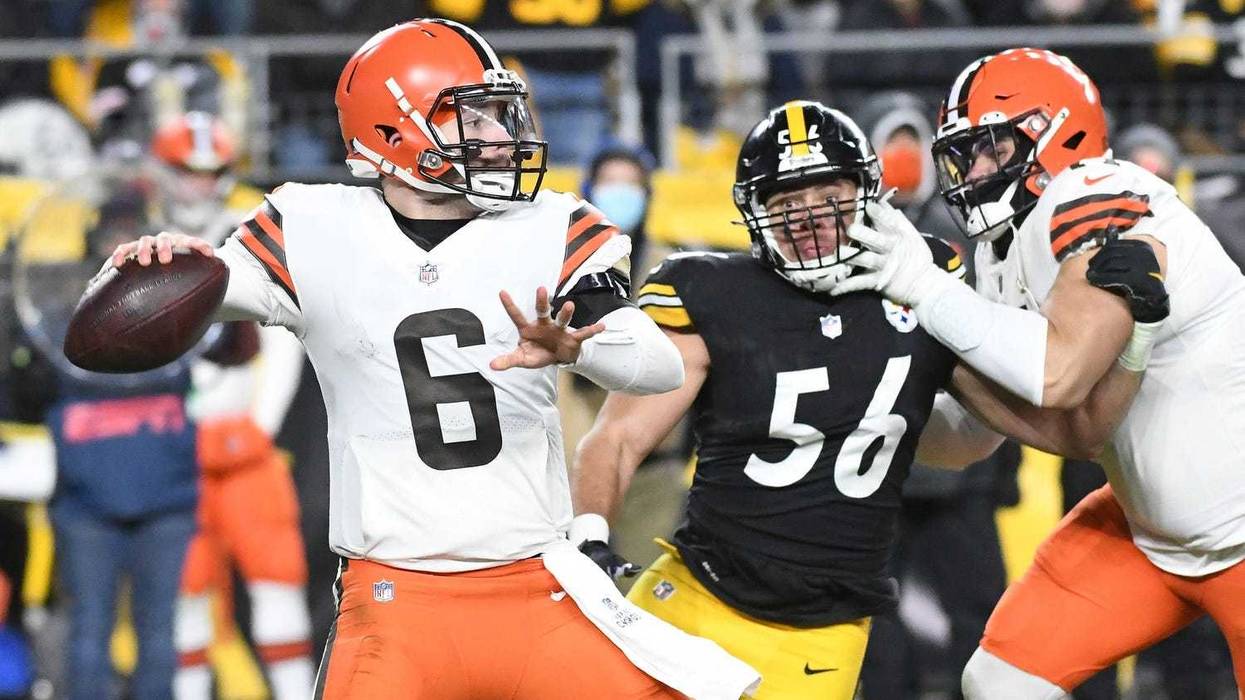Baker Mayfield against the Steelers