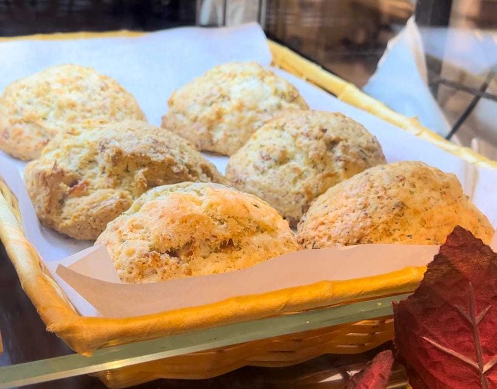 Bakery goods in the window