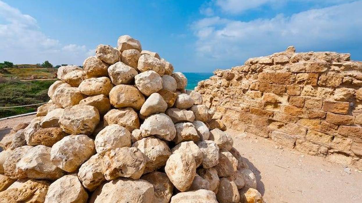 Ballista Stones, Israel, Ruins, Apollonia National Park