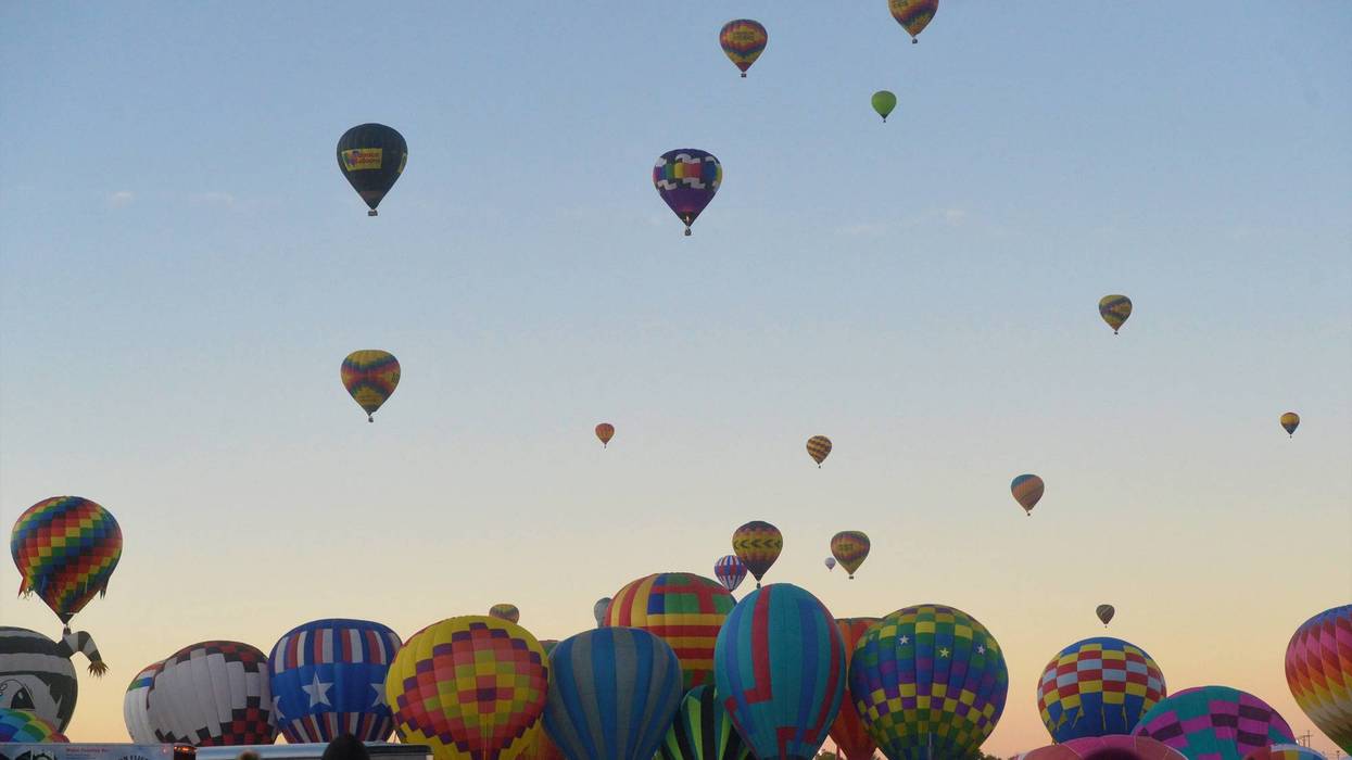 Balloon's take flight at the Albuquerque International Balloon Fiesta on Saturday, Oct. 12, 2019. Balloon5