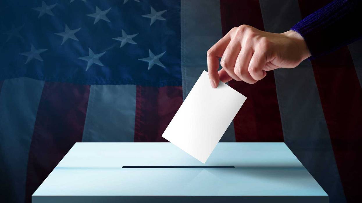 Ballot box stock photo.