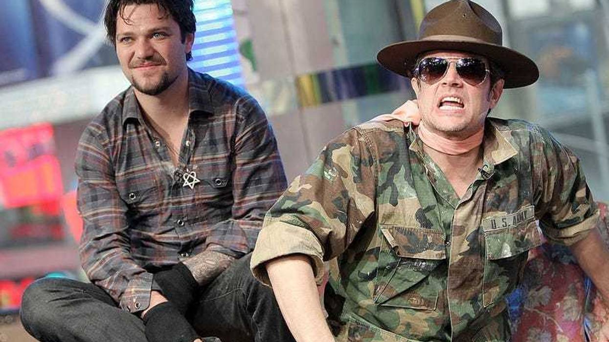 Bam Margera and Johnny Knoxville