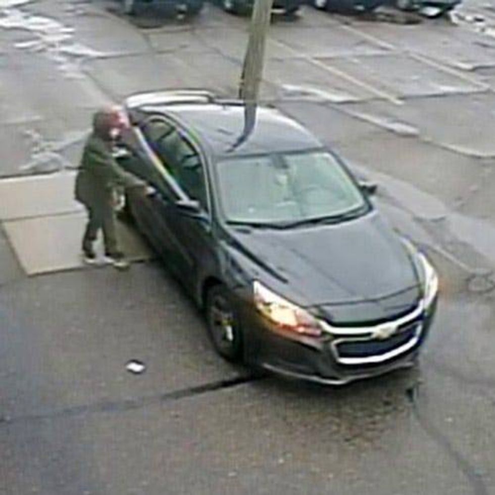 Bank robbery suspect vehicle
