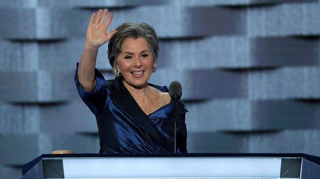 Barbara Boxer (D-CA) delivers remarks on the second day of the Democratic National Convention at the Wells Fargo Center, July 26, 2016 in Philadelphia, Pennsylvania.