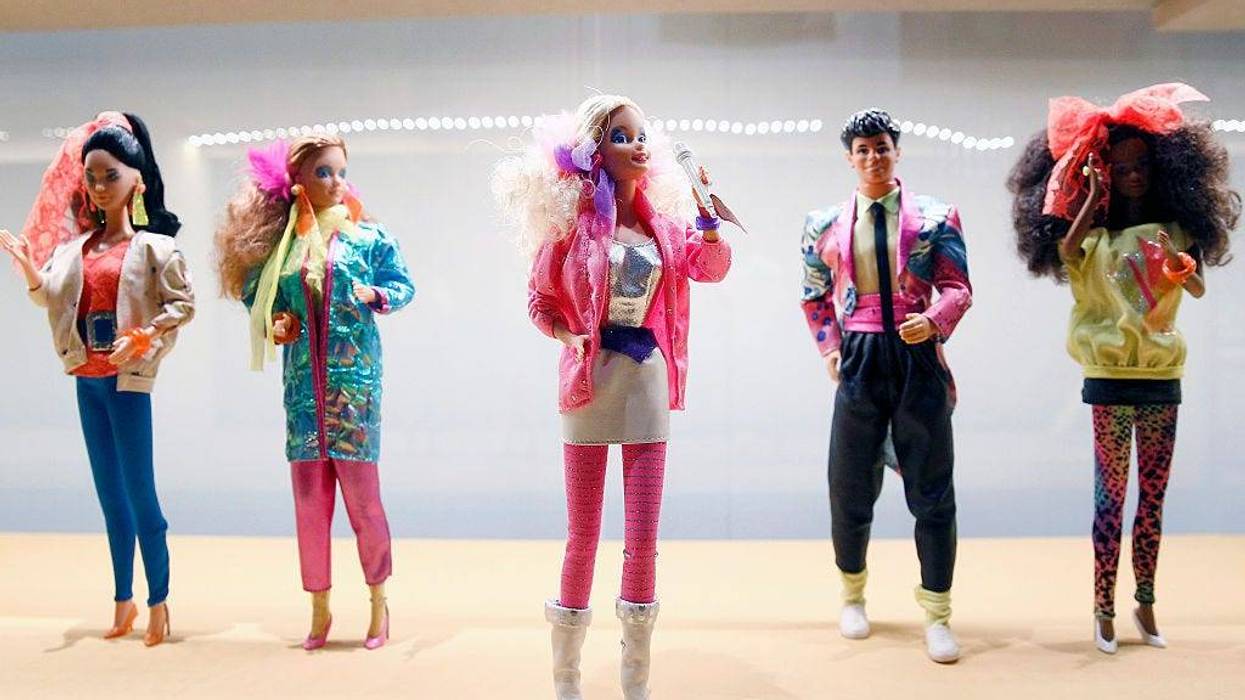 Barbie dolls are displayed during the exhibition "Barbie, life of an icon" at the Museum of Decorative Arts as part of the Paris Fashion Week Womenswear Fall/Winter 2016/2017.