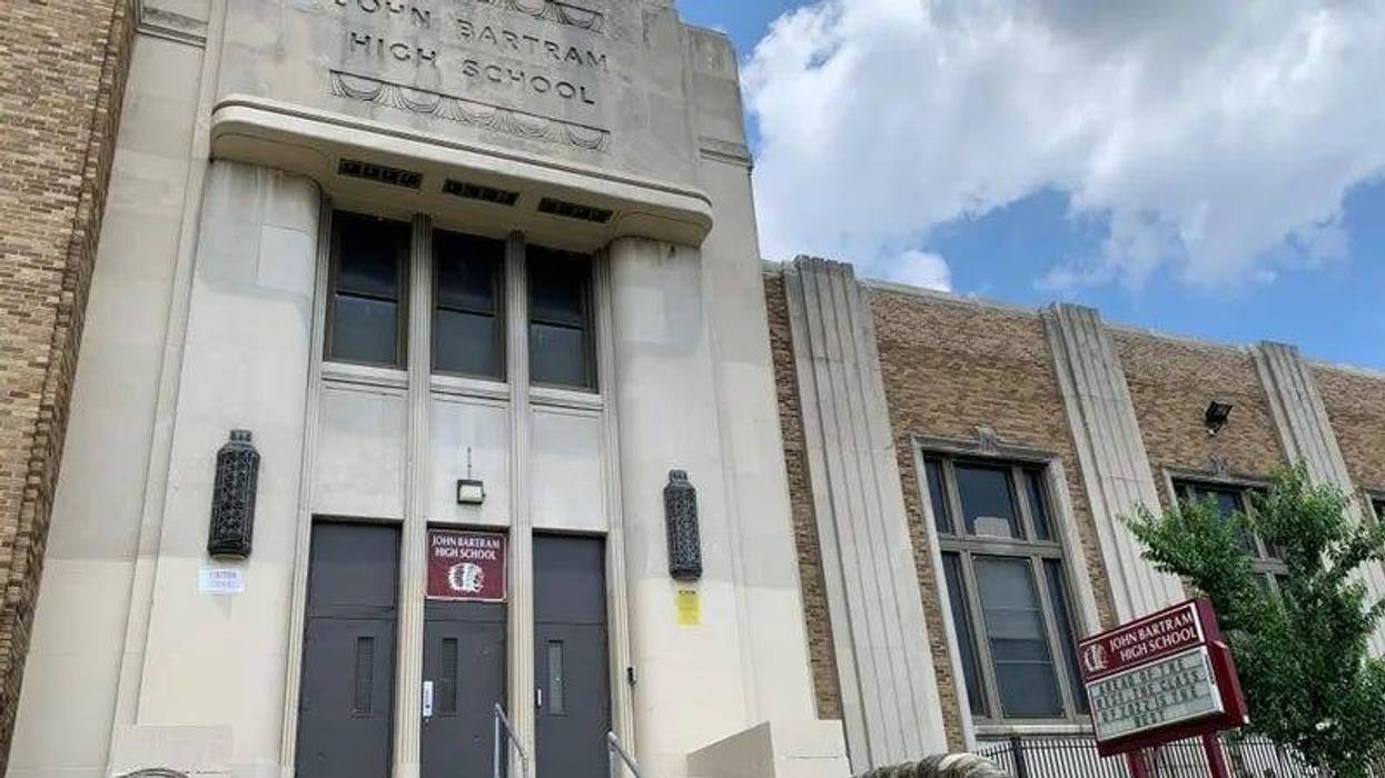 Bartram High School in Southwest Philadelphia. A 17-year-old was shot and killed outside the school in 2022.