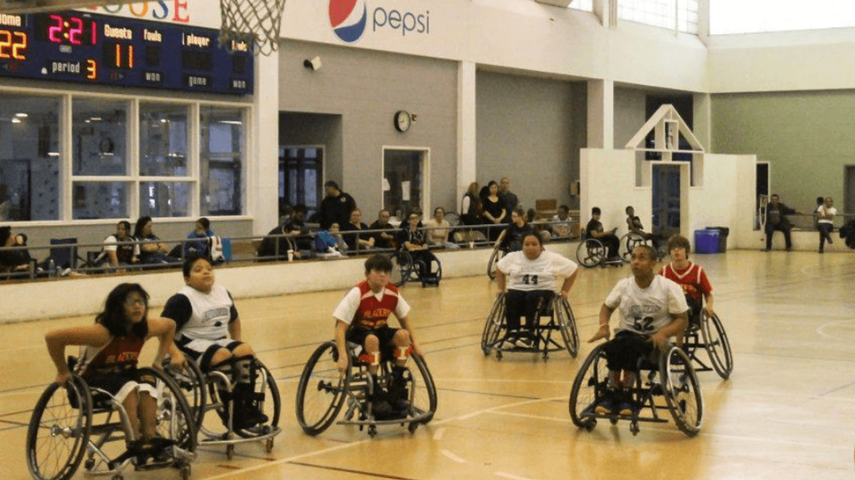 Basketball game at Carousel House