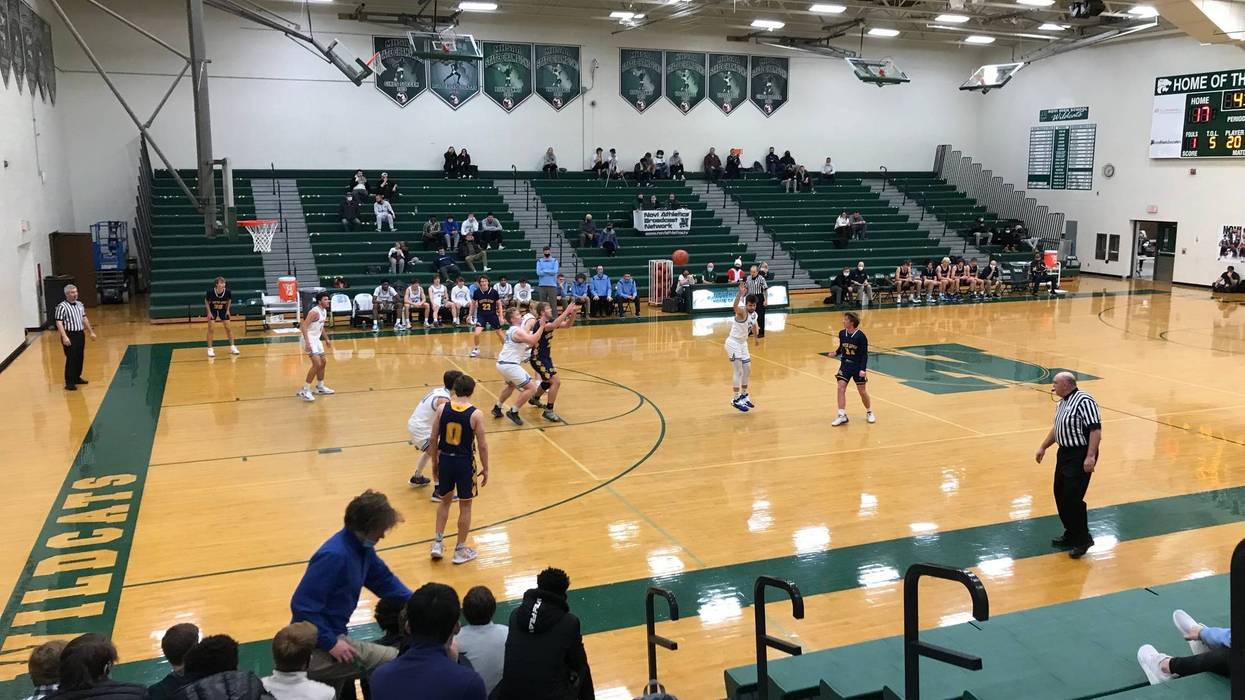 Basketball game at Novi HS