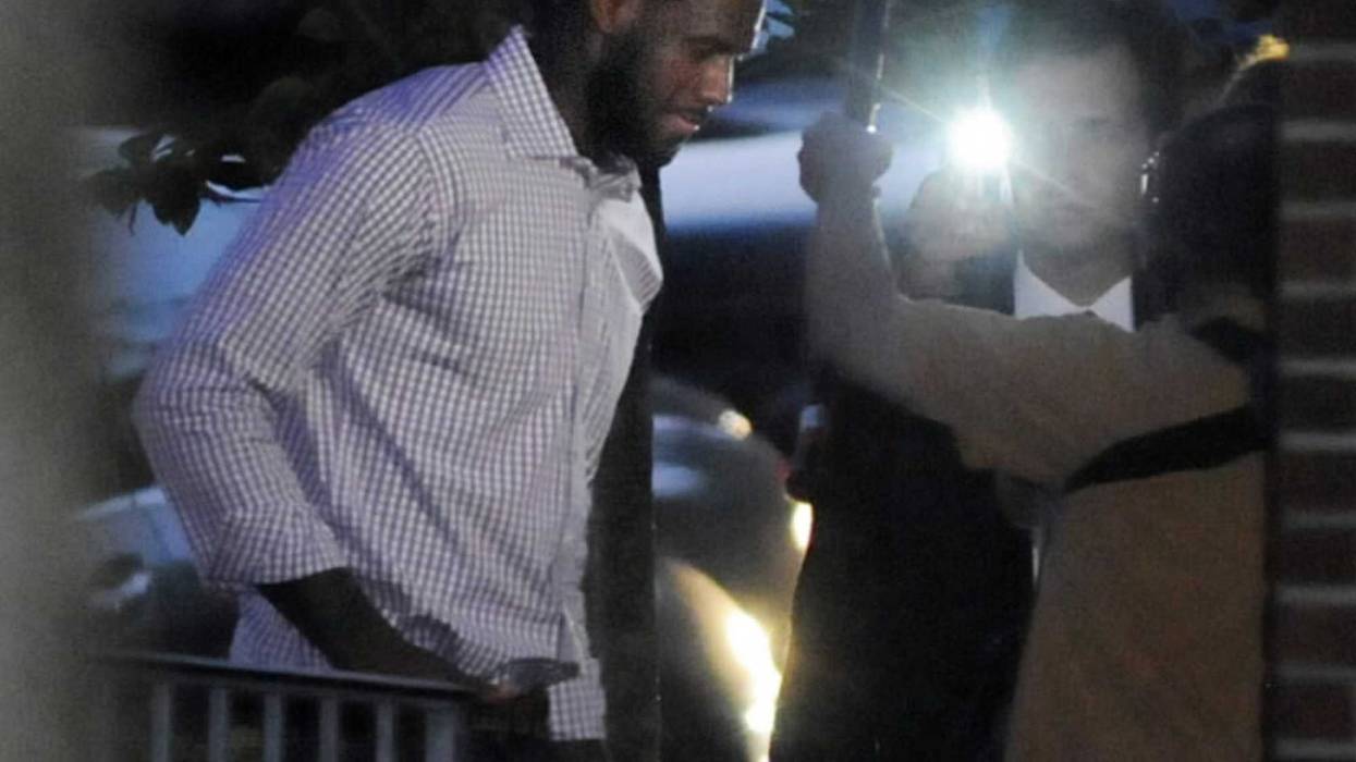 Basketball star LeBron James arrived at the Greenwich Boys and Girls Club where he announced his decision
