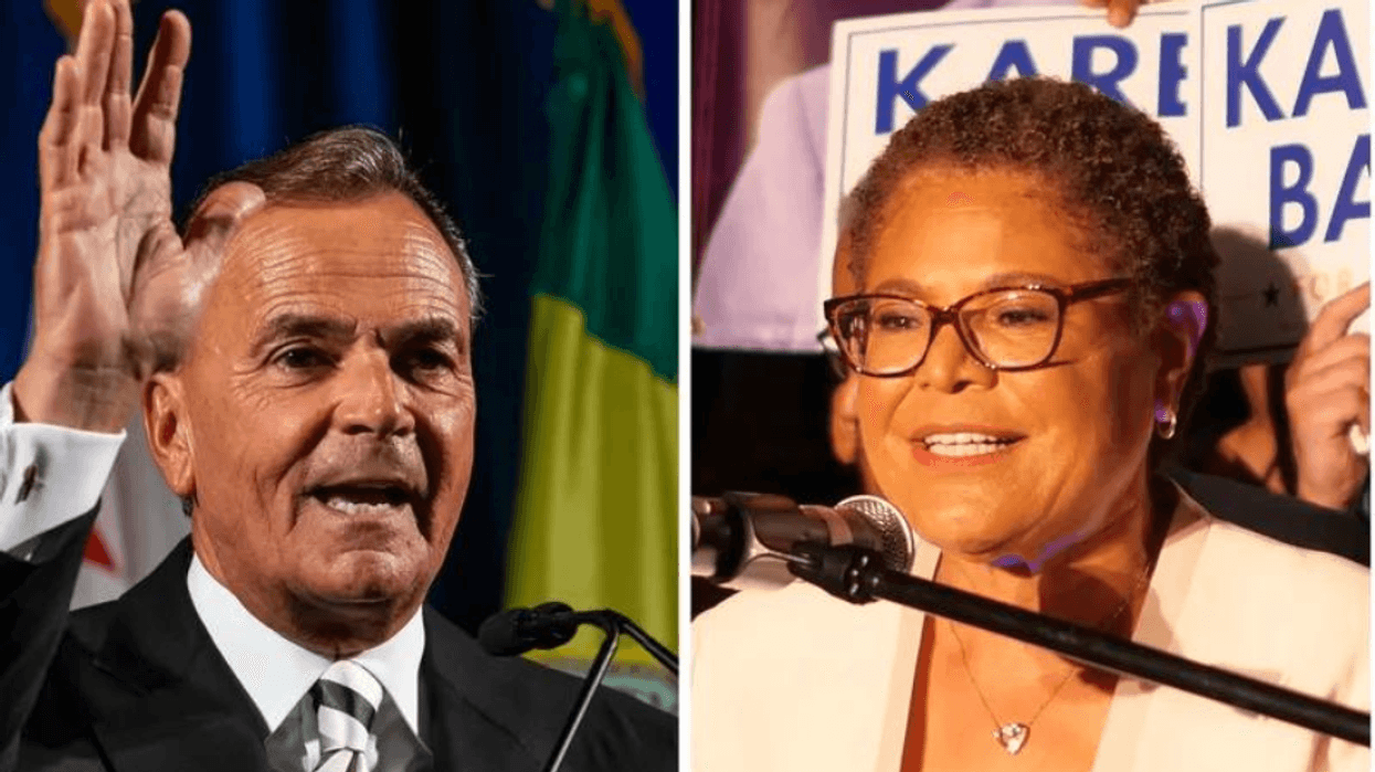 Bass, Caruso clash on homelessness, crime during 1st L.A. mayoral debate