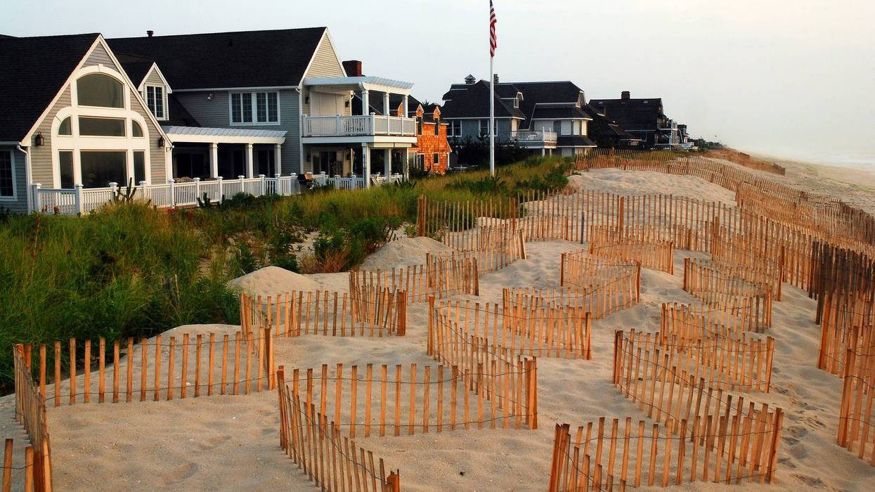 Beachfront homes down the Jersey Shore