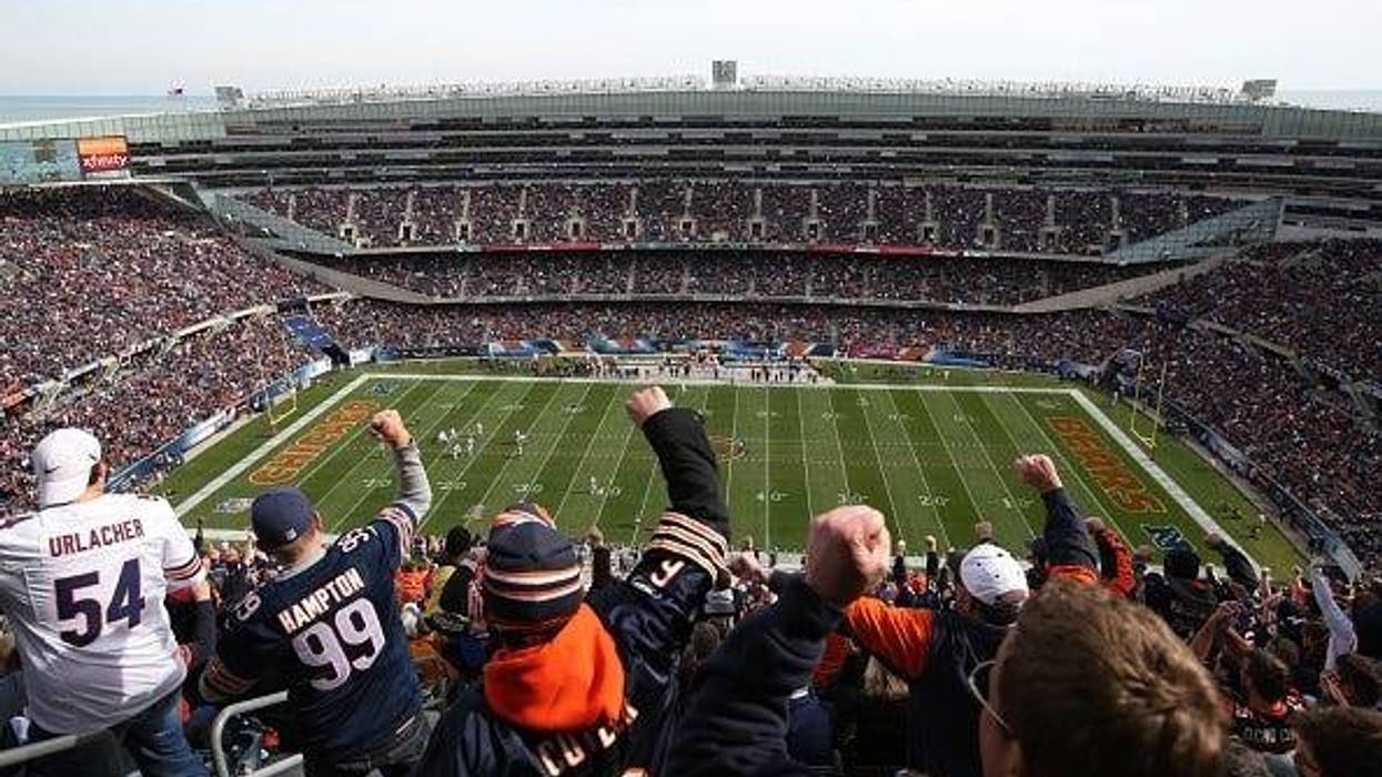 bears fan, chicago bears, solider field, stadium, football