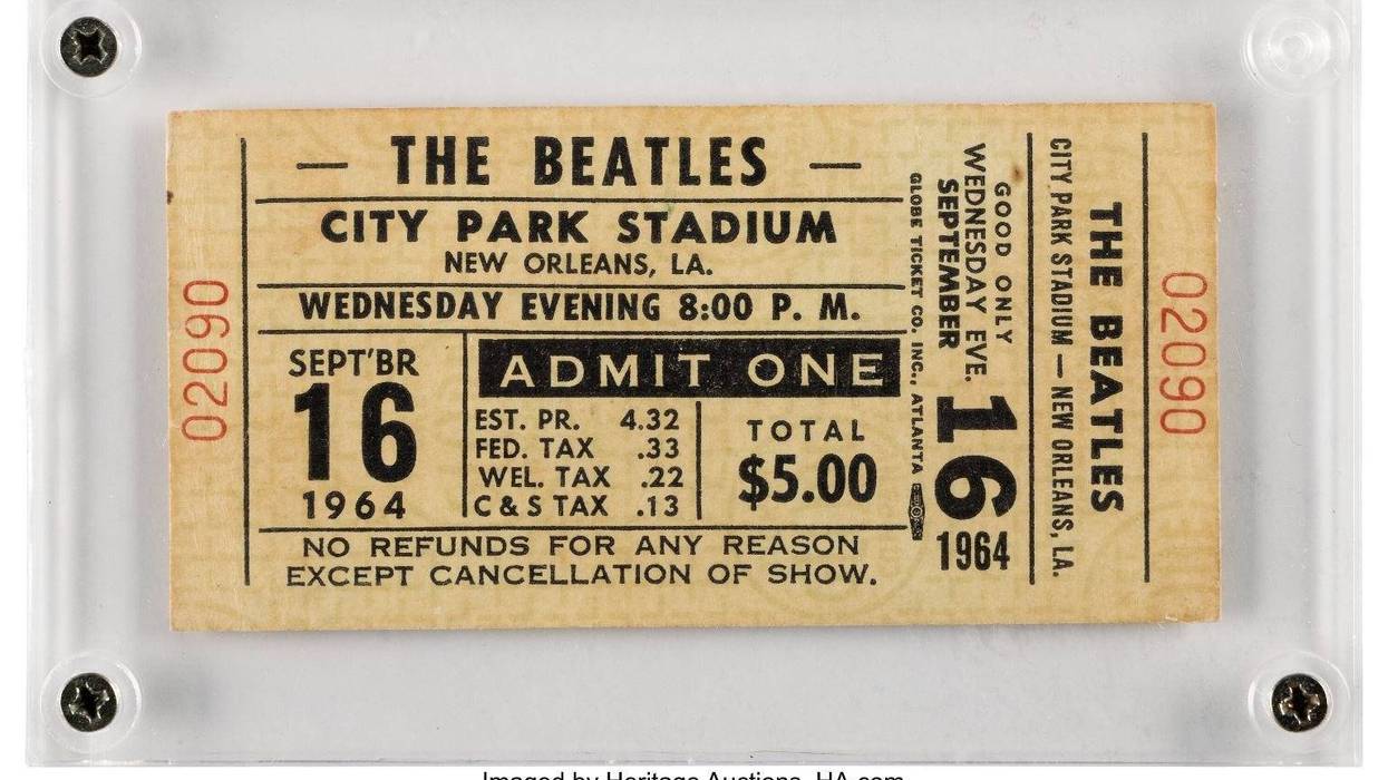 Beatles Concert Ticket