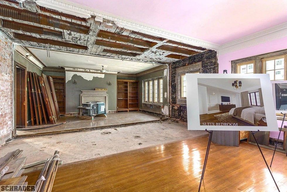 Bedroom under renovation