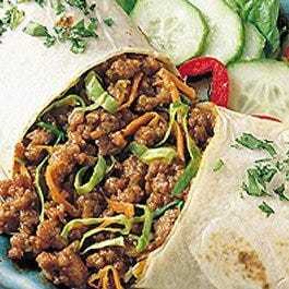 Beef and cheese burrito