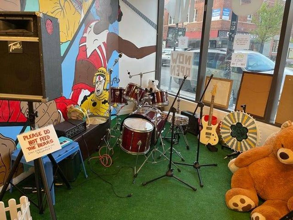 Before the pandemic, his plan was to use the back half of the store for live music, which he hopes to kick off when the coast is clear. In the meantime, he hosts craft markets on the weekends featuring local artists.