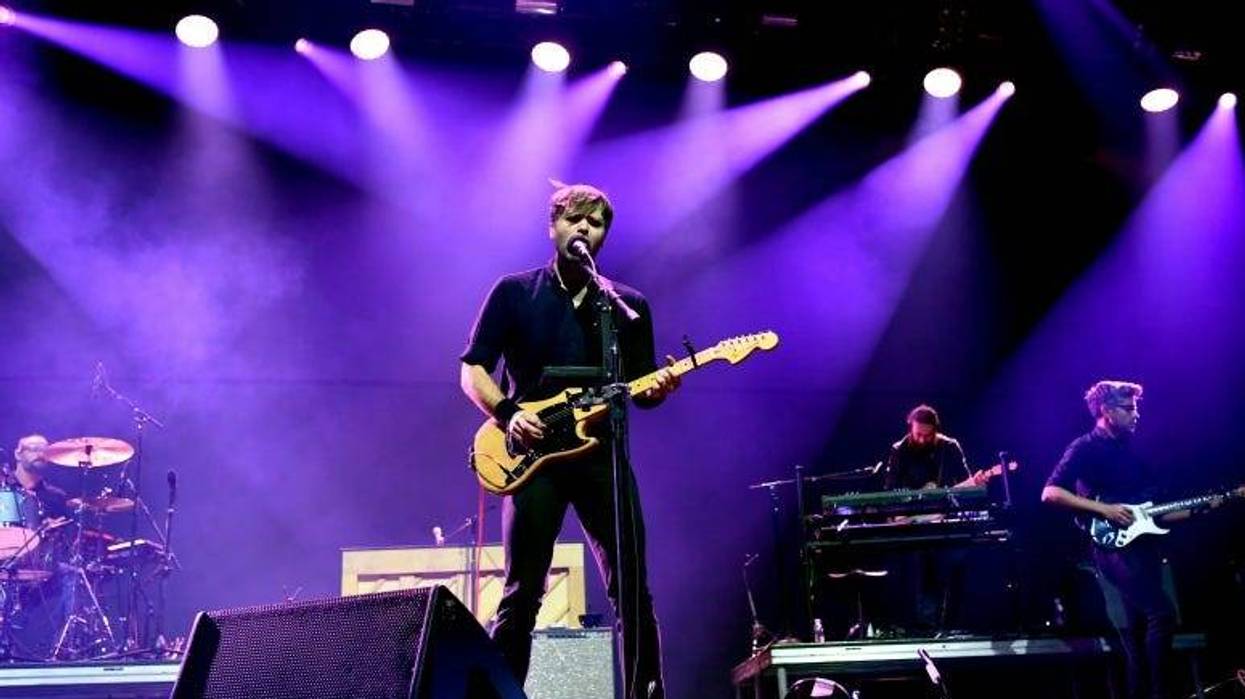 Ben Gibbard of Death Cab for Cutie performs on stage