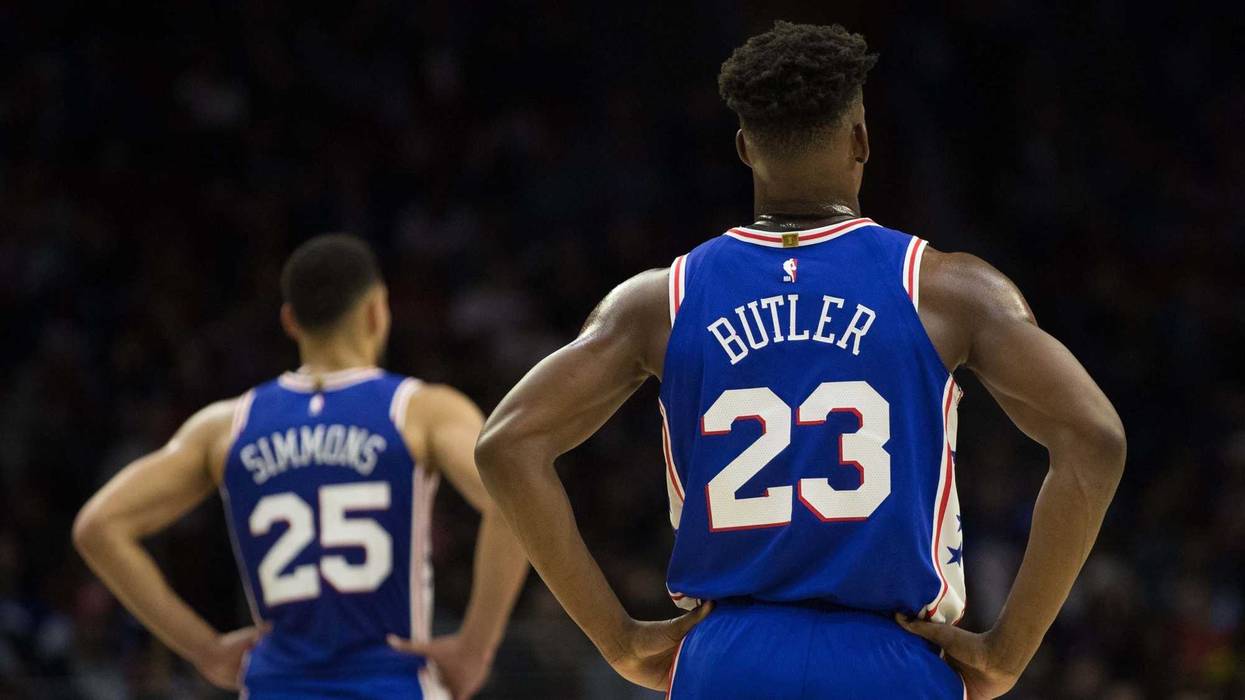 Ben Simmons and Jimmy Butler