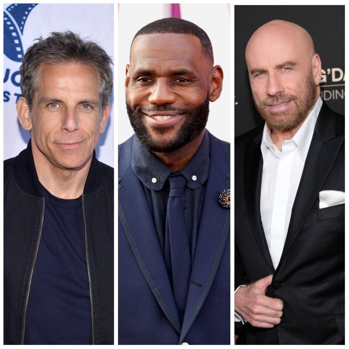 Ben Stiller, Lebron James, John Travolta