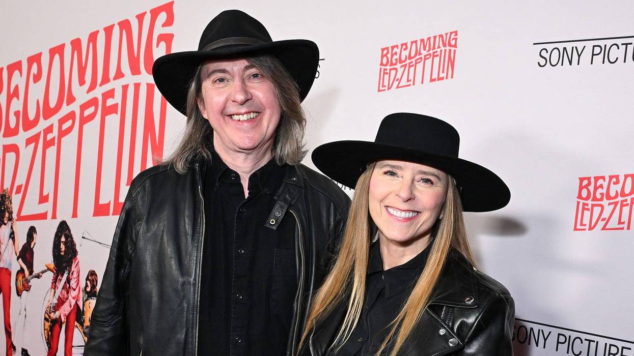 Bernard MacMahon, Allison McGourty at the "Becoming Led Zeppelin" Los Angeles Premiere