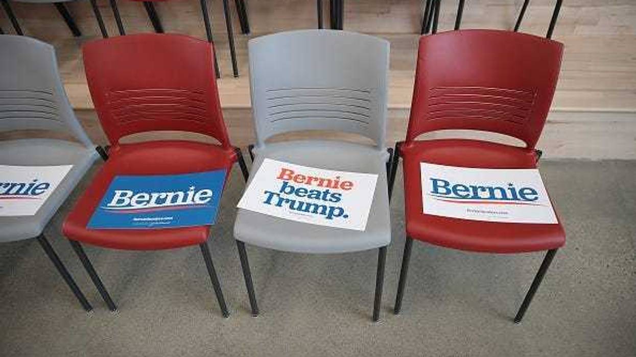 Bernie Sanders signs