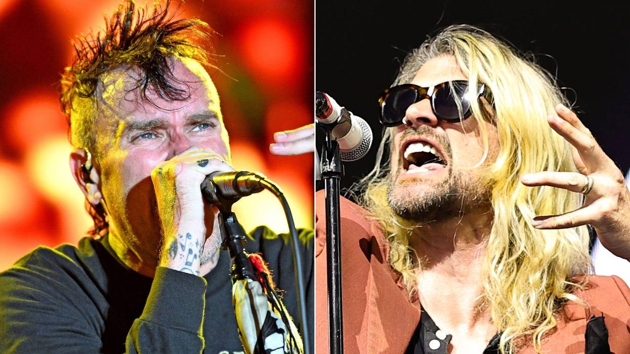 Bert McCracken of The Used, Adam Lazzara of Taking Back Sunday