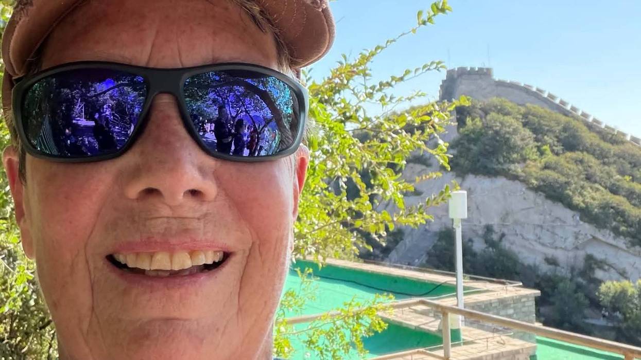 Beth Braznell at the Great Wall