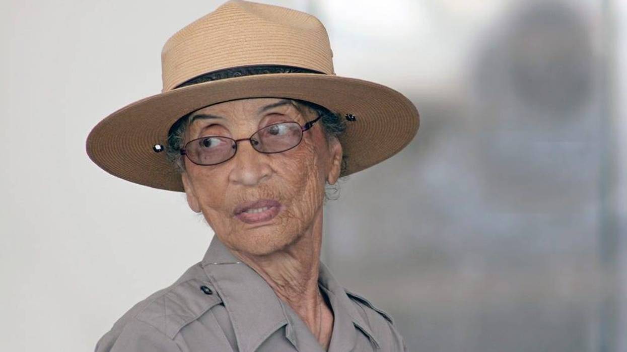 Betty Reid Soskin at the Rosie the Riveter Museum in Richmond.