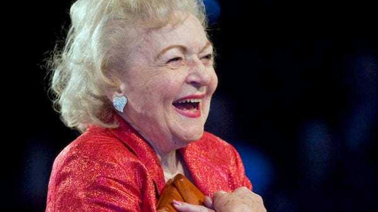 Betty White reacts to the Hallmark Gospel Choir