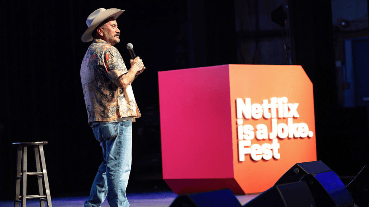 BEVERLY HILLS, CALIFORNIA - MAY 07: Alfred Robles performs onstage as Netflix Is A Joke Festival Presents: "Dodger's Comedy Night" at Saban Theatre on May 07, 2026 in Beverly Hills,