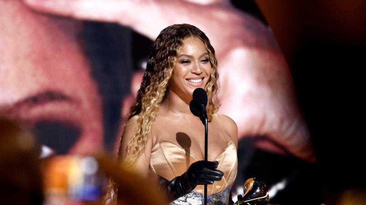 Beyoncé accepts Best Dance/Electronic Music Album for “Renaissance” onstage during the 65th GRAMMY Awards at Crypto.com Arena on February 05, 2023 in Los Angeles, California.