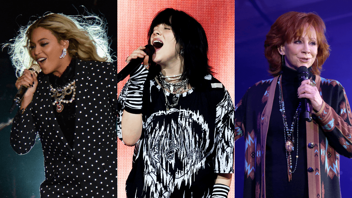 Beyoncé, Billie Eilish and Reba McEntire