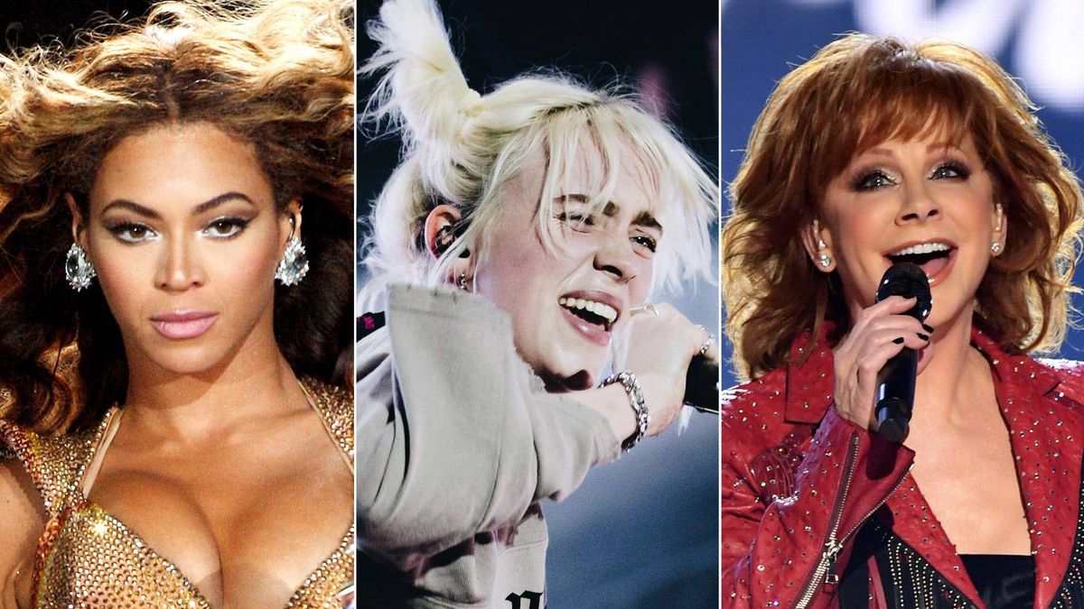 Beyoncé, Billie Eilish, Reba McEntire