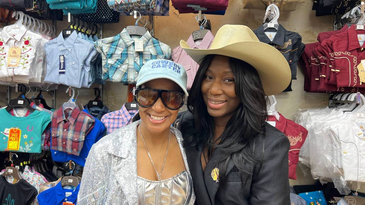 Beyoncé fans Paris and Hannah shop at Alcala's Western Wear in West Town on Sunday, May 18 in preparation for the artist's final Chicago show. Beyoncé performed three nights at Soldier Field on the Chicago stop of her Cowboy Carter Tour.