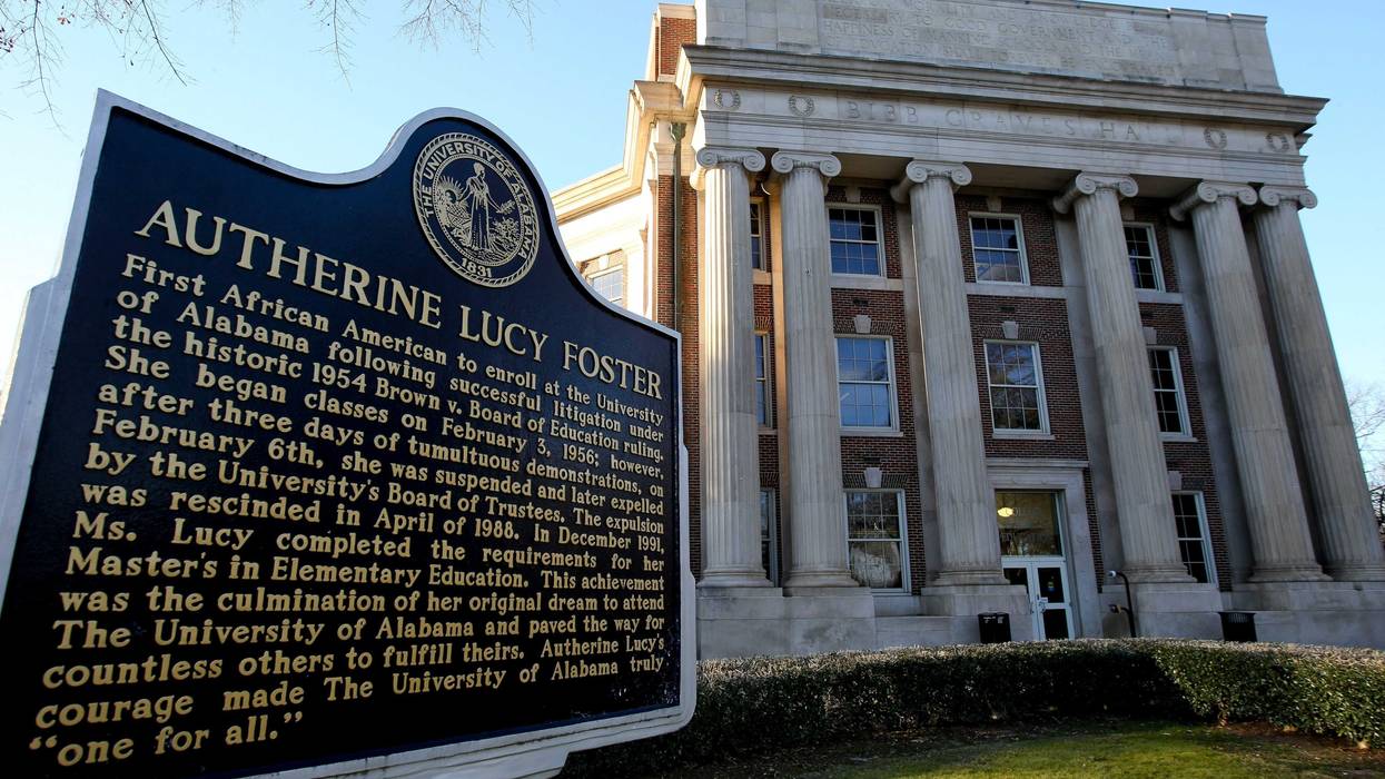 Bibb Graves Hall, on the campus of the University of Alabama in Tuscaloosa, Ala., is seen Thursday, Feb. 10, 2022. The building is named for Graves, a former Alabama governor and member of the Ku Klux Klan. A renaming committee at the university proposed renaming the building Lucy-Graves Hall honoring both the former Klansman and the first Black student to enroll at the university, Autherine Lucy Foster. Bibb Graves Hall