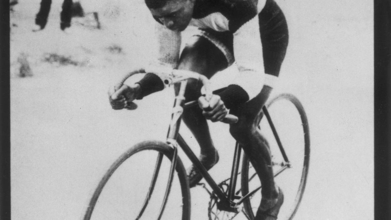 bicyclist Marshall Taylor, vintage image