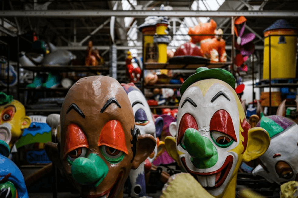 Big Heads at the Parade Company in Detroit