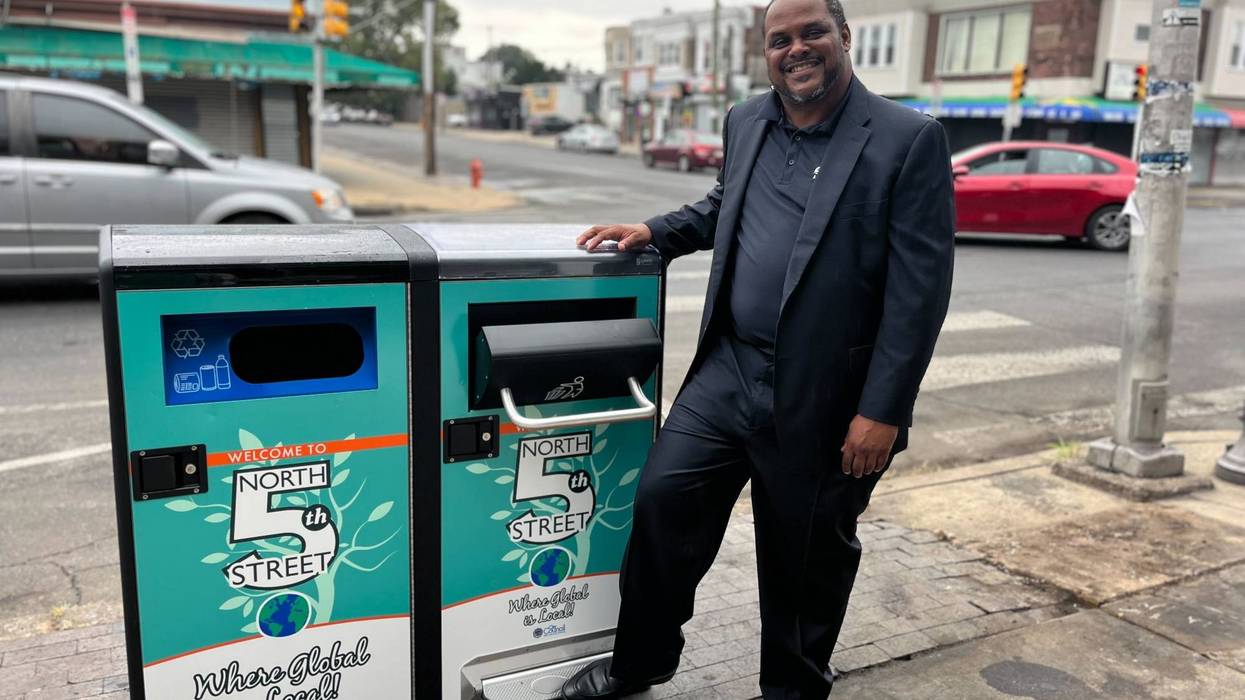 BigBelly solar trash cans