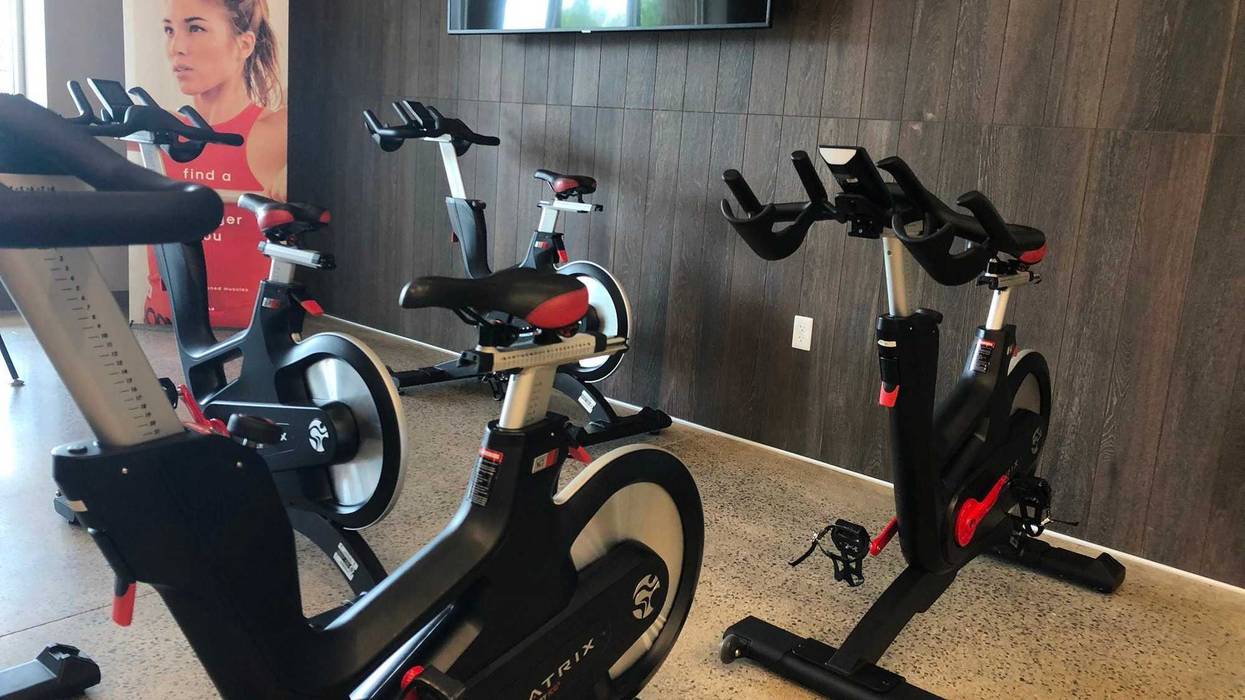 Bikes at Catalyst Fitness. August 6, 2020 (WBEN Photo/Mike Baggerman)